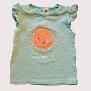 H&M Kids Blue 'Hello Sunshine' T-Shirt